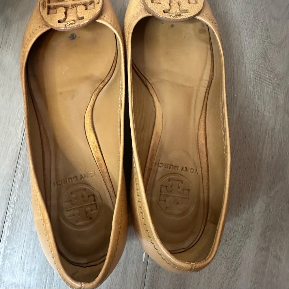 Tory Burch Sally Wedge Shoes Tan